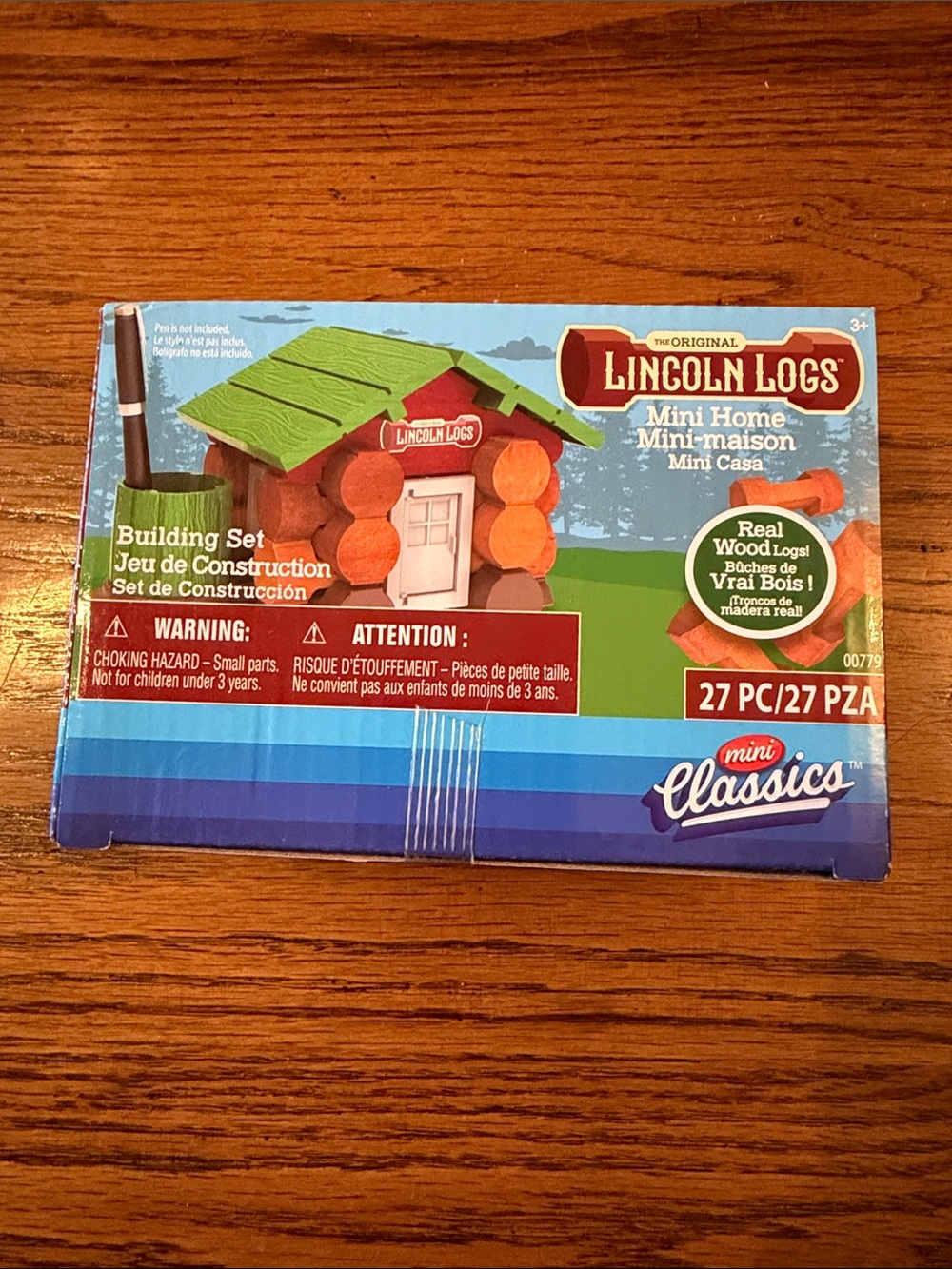Lincoln Logs Mini Home Set - Mini Classics Real Wood Classic Retro Toys NEW